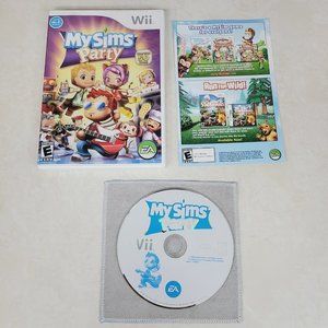 My Sims: Party for Nintendo Wii Action / Adventure, 2009 Complete In Box CIB